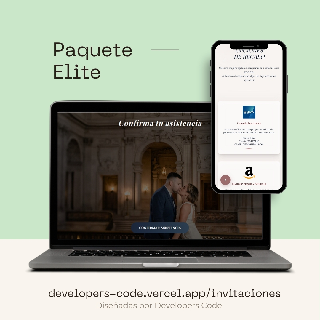 Diseño de invitación Boda Palo de Rosa, Azul Marino